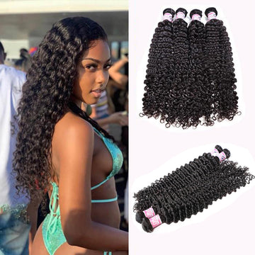 GS Virgin Hair Brazilian Deep Curly Virgin Hair 4pcs/pack